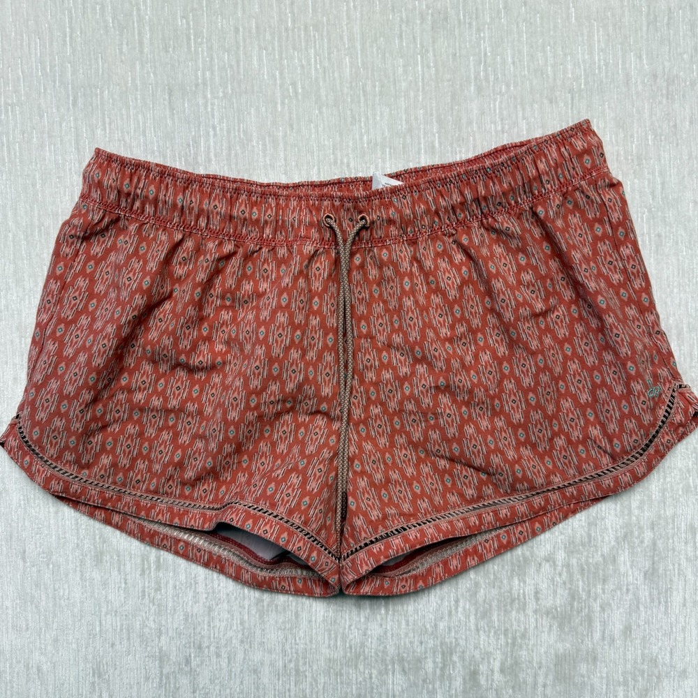 prAna Mariya Swim Casual Shorts Womens Medium Aztec Print Beach Drawstring Pool